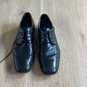 Gordon Rush Black Leather Oxfords Classic Formal Shoes